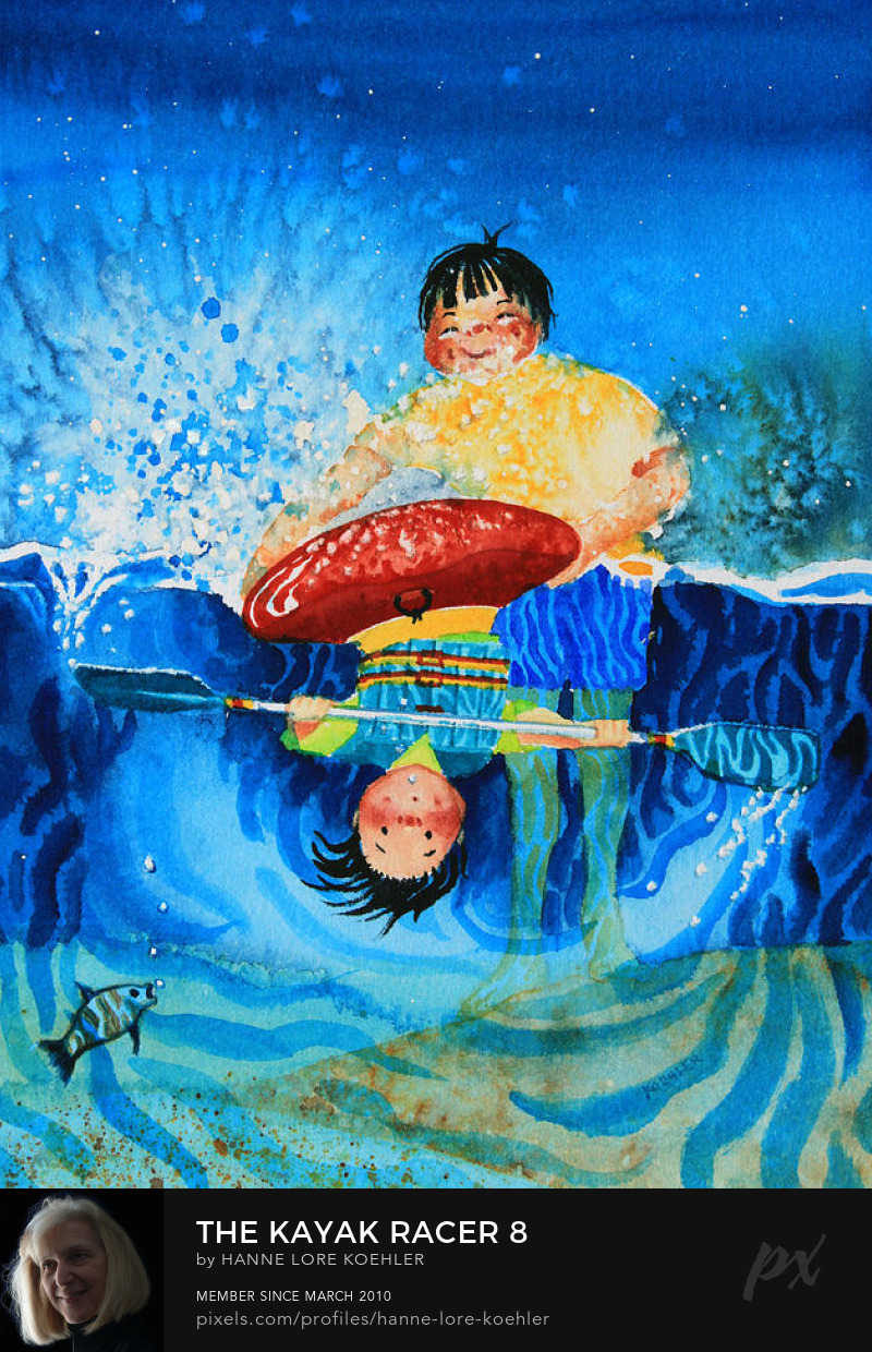 child Kayak Art Prints