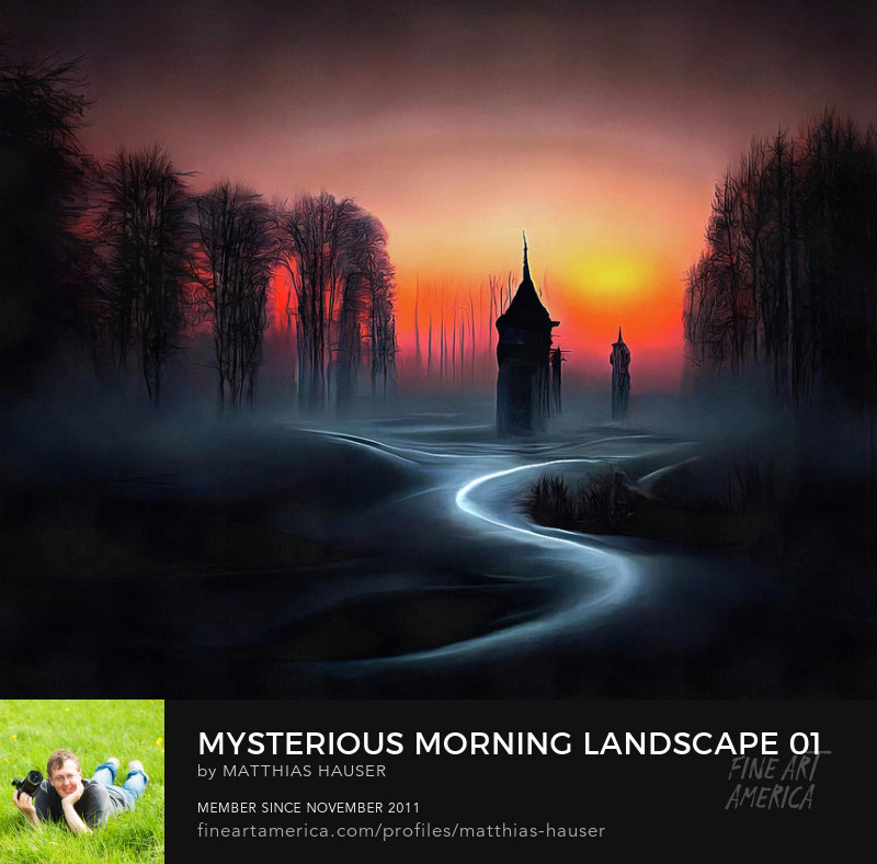 Mysterious Morning Landscape Art Print