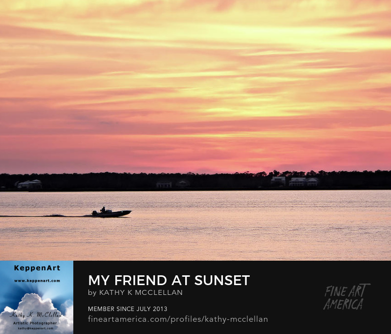 My Friend At Sunset by Kathy K. McClellan