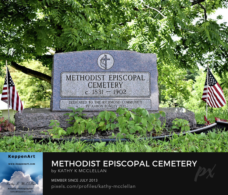 Methodist Episcopal Cemetery Richmond by Kathy K. McClellan