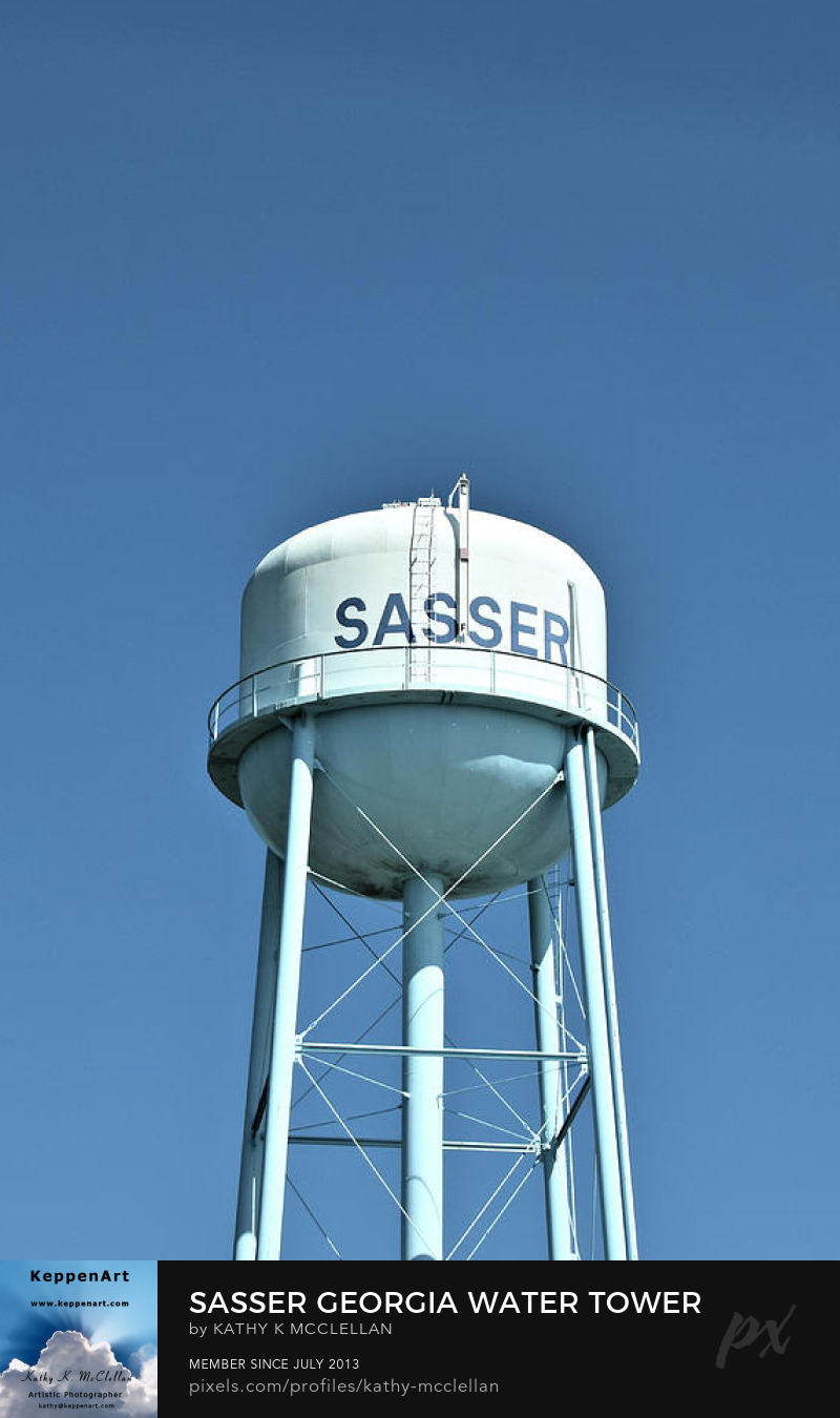 Sasser Georgia Water Tower by Kathy K. McClellan