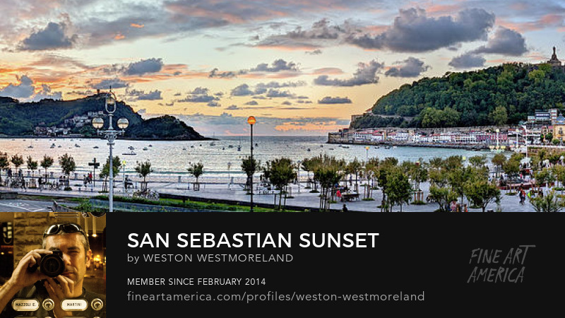 San Sebastian Sunset by Weston Westmoreland