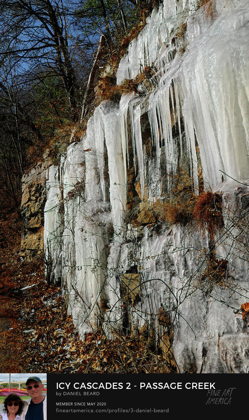 Icy Cascades 2 - Passage Creek  ~~~  Photo Art by Daniel Beard