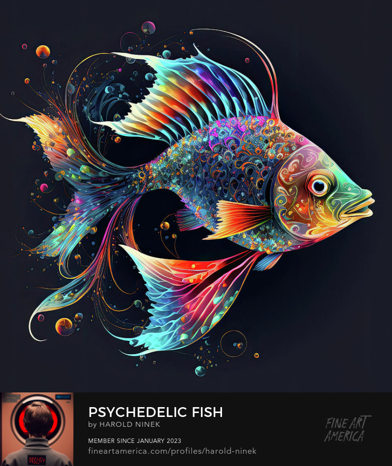 Psychedelic Fish by Harold Ninek