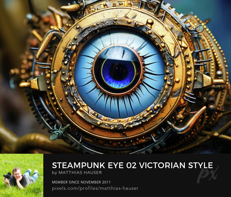 Steampunk Eye Art Prints