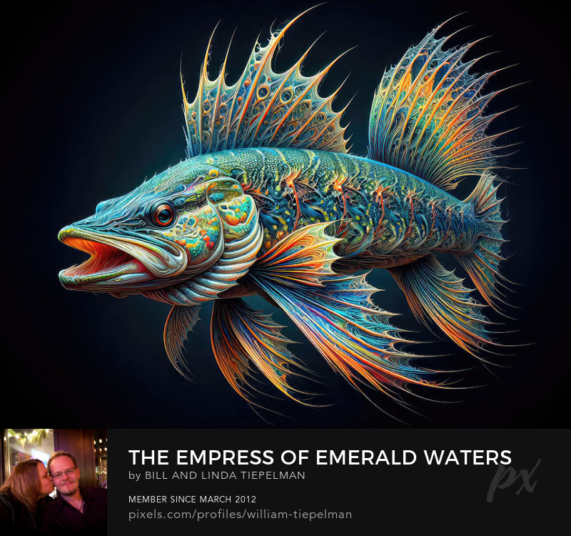 The Empress of Emerald Waters Prints