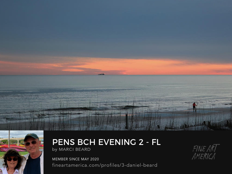 Pens Bch Evening 2 - FL  ~~~  Photo Art by Marci Beard