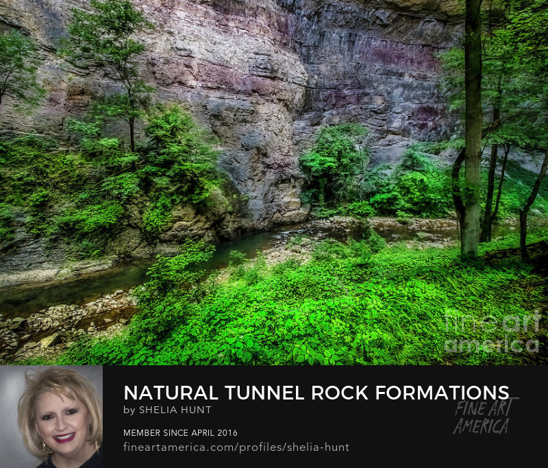 Natural Tunnel Rock Formations by Shelia Hunt