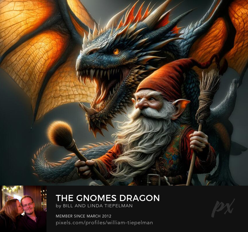 The Gnomes Dragon Art Prints
