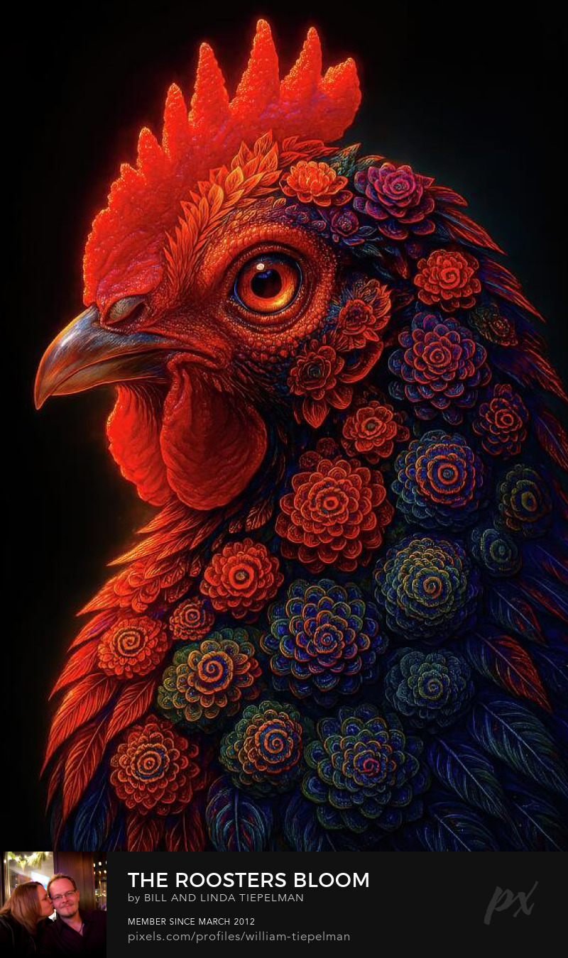 The Roosters Bloom Art Prints