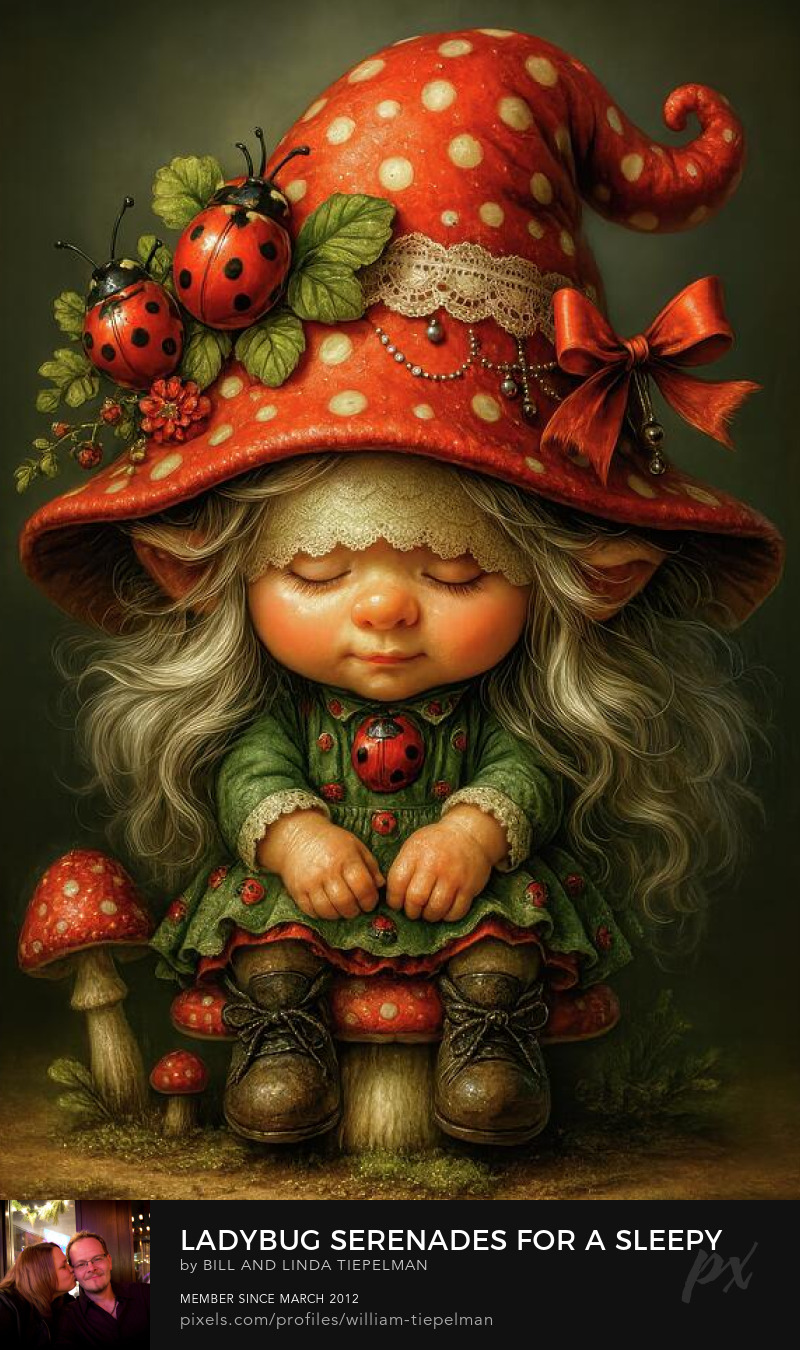 Ladybug Serenades for a Sleepy Sprout Art Prints