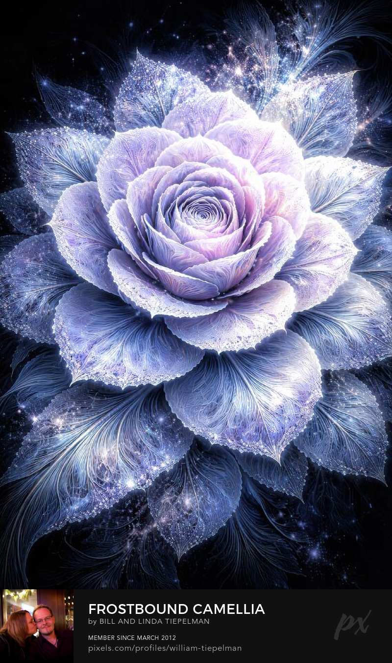 Frostbound Camellia Prints