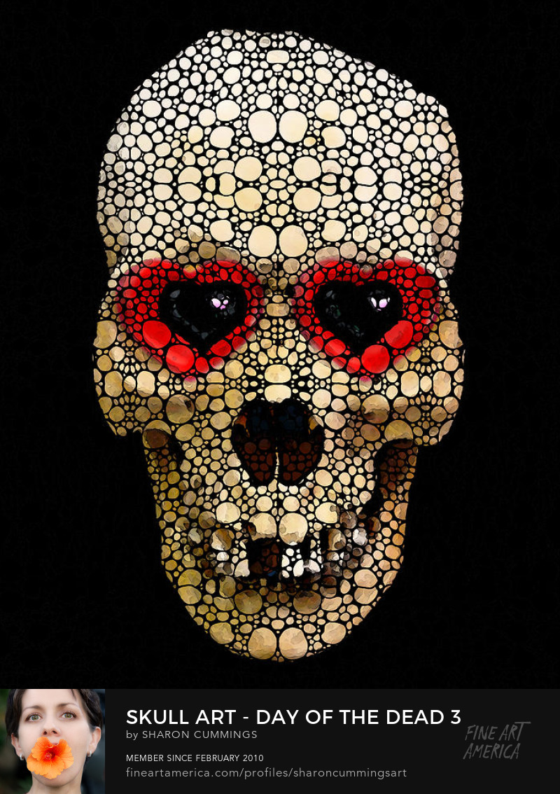 Sell Candy Skull Hearts Art Online