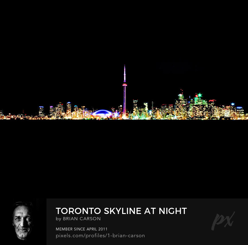Toronto Skyline At Night From Centre Island by The Learning Curve Photography on Pixels