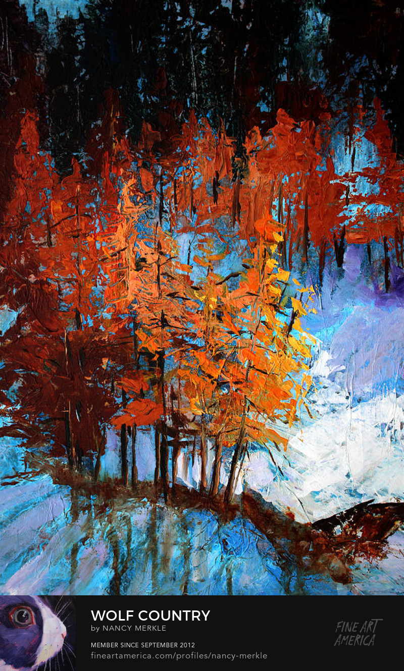 Abstract Landscape Forest Wall Art