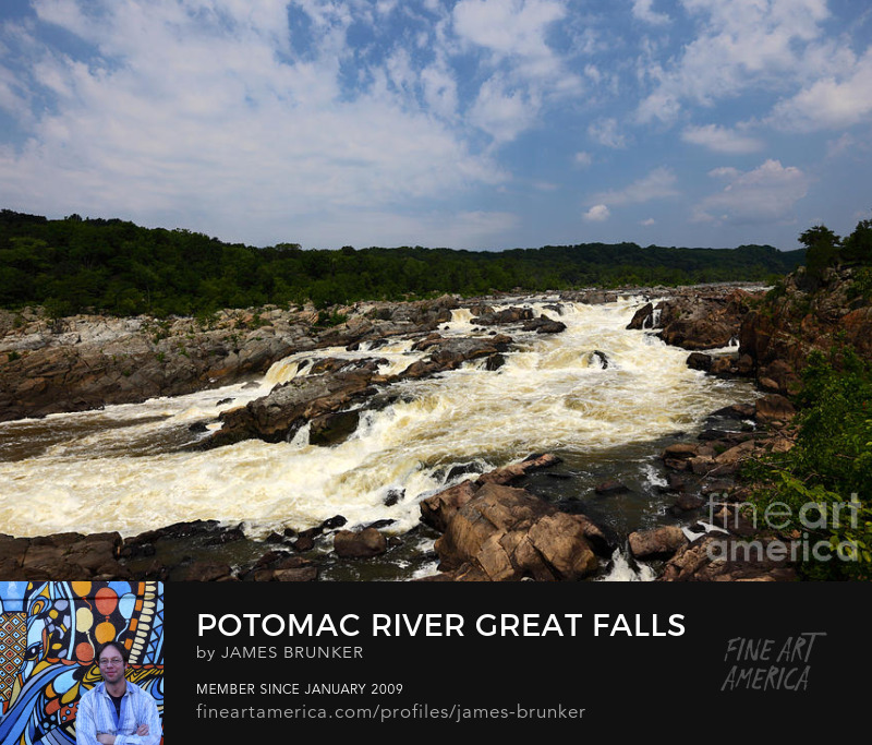 Potomac River Great Falls Canvas Art