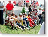 Nascar Greats- Earnhardt Allison Petty Martin Acrylic Print by Retro Images Archive