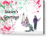 Season's Greetings In The Snow Acrylic Print Season's Greetings In The Snow Acrylic Print