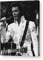 Famous Singer Performing on Stage Acrylic Print by Retro Images Archive