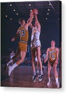 Intense Basketball Match Moment Acrylic Print