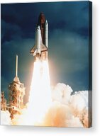Space Shuttle Launch Acrylic Print