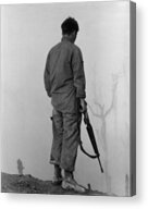 Vietnam War. Us Infantryman Looks Photograph by Everett - Fine Art America