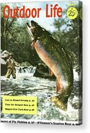 Outdoor Life Magazine Cover May 1956 Acrylic Print