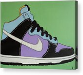 nike shoe painting canvas