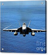 A Fa-18 Hornet Demonstrates Air Power. Acrylic Print