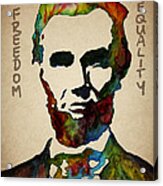 Leader Qualities Abraham Lincoln Acrylic Print