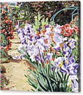 Monet's Garden Walk Acrylic Print