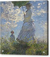 Woman With A Parasol Madame Monet And Her Son Acrylic Print