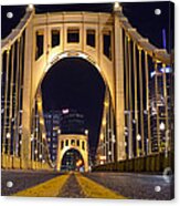 0304 Roberto Clemente Bridge Pittsburgh Acrylic Print