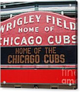 0334 Wrigley Field Acrylic Print