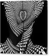 0622 Abstract Art Geometric Female Form Acrylic Print