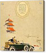 1925 - Lincoln Advertisement - Color Acrylic Print