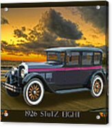 1926 Stutz Eight Sedan Acrylic Print