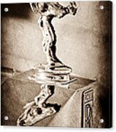 1976 Rolls Royce Silver Shadow Hood Ornament Acrylic Print