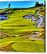 #5 At Chambers Bay Golf Course - Location Of The 2015 U.s. Open Tournament #1 Acrylic Print