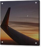 A Wing And A Moon   #1 Acrylic Print