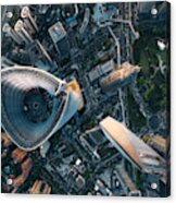 Aerial View Of Shanghai #1 Acrylic Print