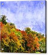 Autumn Colors Apearing I - Digital Paint #1 Acrylic Print