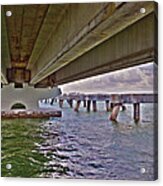 Beneath Sanibel Bridge Acrylic Print