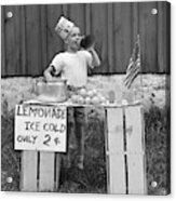 Boy Selling Lemonade, C.1930-40s Acrylic Print