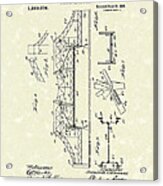 Bridge 1918 Patent Art #1 Acrylic Print