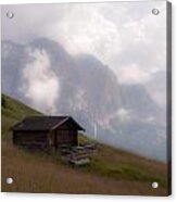 Cabin In The Dolomites #1 Acrylic Print