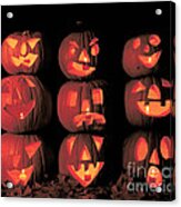 Carved Pumpkins #1 Acrylic Print