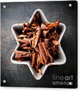 Chocolate Curls #1 Acrylic Print