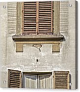 Dueling Windows Of Tuscany #1 Acrylic Print