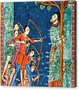 Edmund The Martyr, King Of East Anglia Acrylic Print